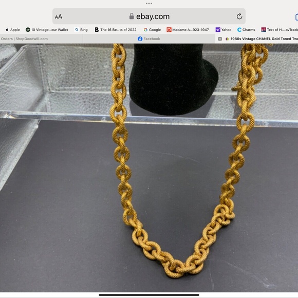 80’s Chanel Tweed Pattern Belt - Picture 4 of 9